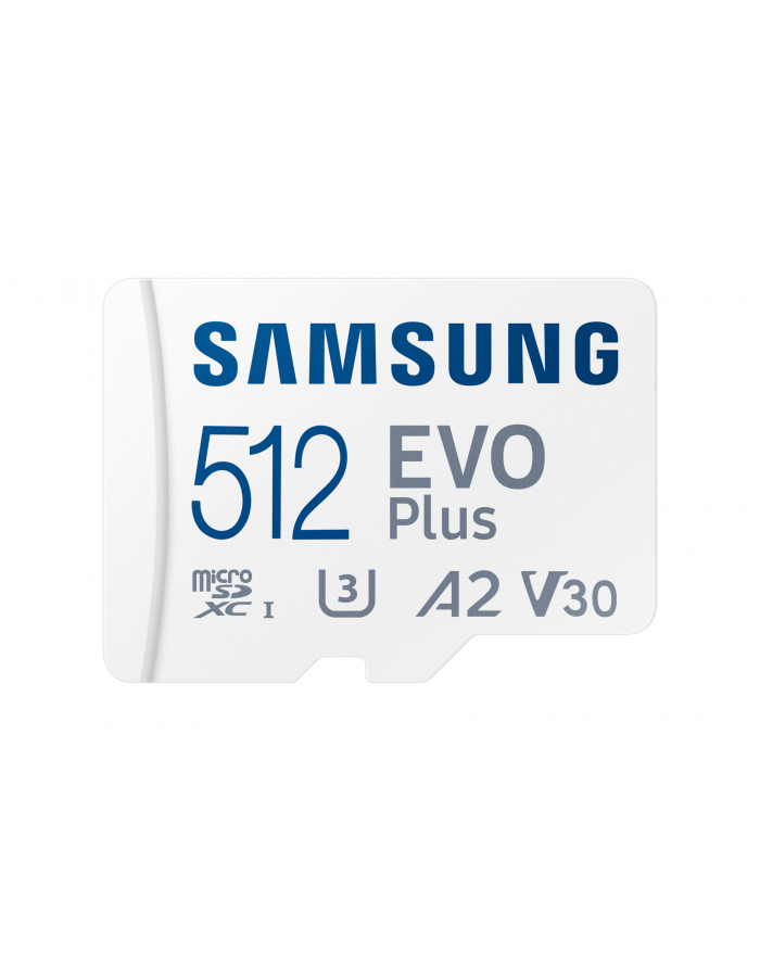SAMSUNG EVO PLUS microSD 512GB 2024 incl. SD Adapter memory card UHS-I U3 Full HD and 4K UHD 160 MB/s read główny
