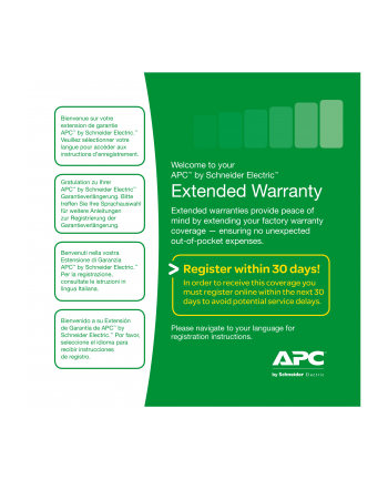 APC 1 Year Extended Warranty for 1 Easy UPS SMV/SMVS Level 01