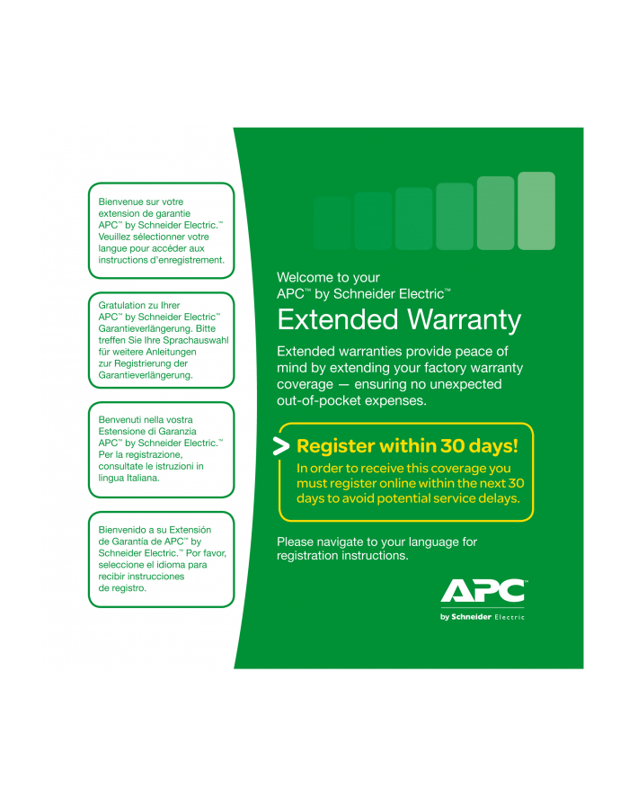 APC 1 Year Extended Warranty for 1 Easy UPS SMV/SMVS Level 01 główny