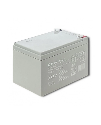 Qoltec Akumulator AGM | 12V | 14Ah | Bezobsługowy | Wydajny | LongLife | do UPS, security