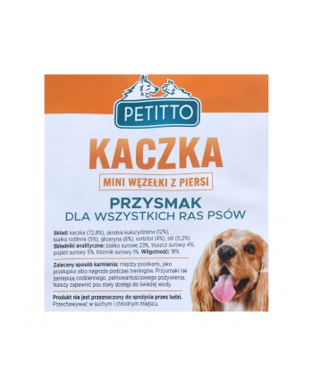 PETITTO Węzełki mini z piersi kaczki 500G