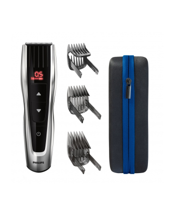 Philips | HC9420/15 | Maszynka do strzyżenia włosów Seria 9000 | Bezprzewodowe lub przewodowe | Liczba stopni długości 60 | Precyzyjny krok mm | Czarny/Srebrny