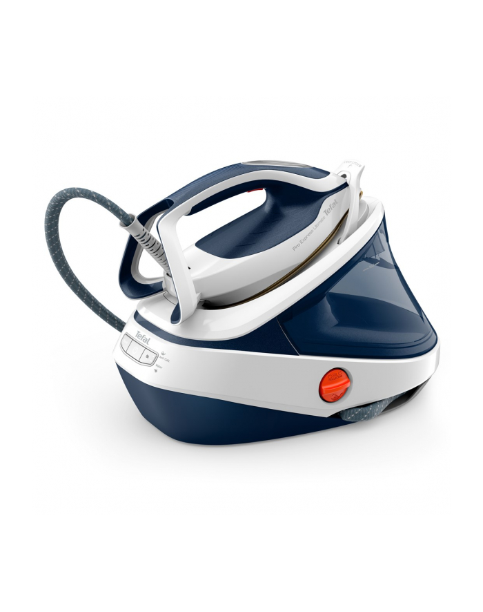tefal Stacja parowa Pro Express | GV9712E0 | 3000 W | 1,2 L | 7,7 bara | Automatyczne wyłączanie | Funkcja pary w pionie | Funkcja Calc-clean | Biały/Niebieski główny