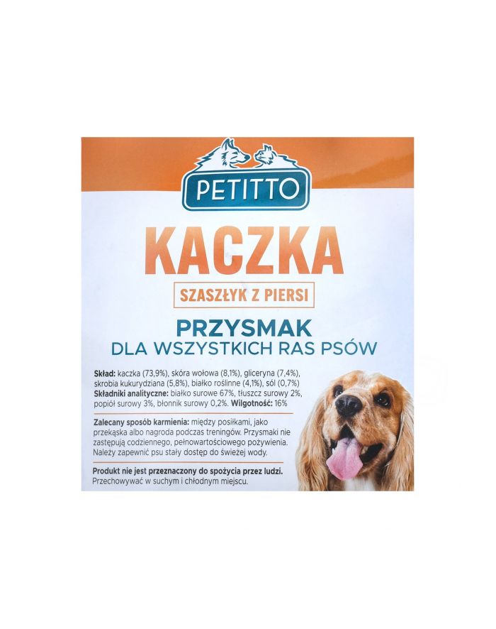 PETITTO Szaszłyk z piersi kaczki 500G główny