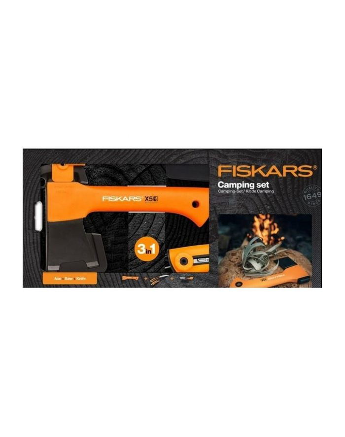 no name FISKARS SIEKIERA TOPOREK X5 - XXS + NÓŻ + PIŁA główny