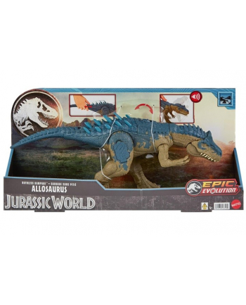 no name Jurassic World Allozaur Straszny atak Dinozaur z funkcją HRX50 MATTEL
