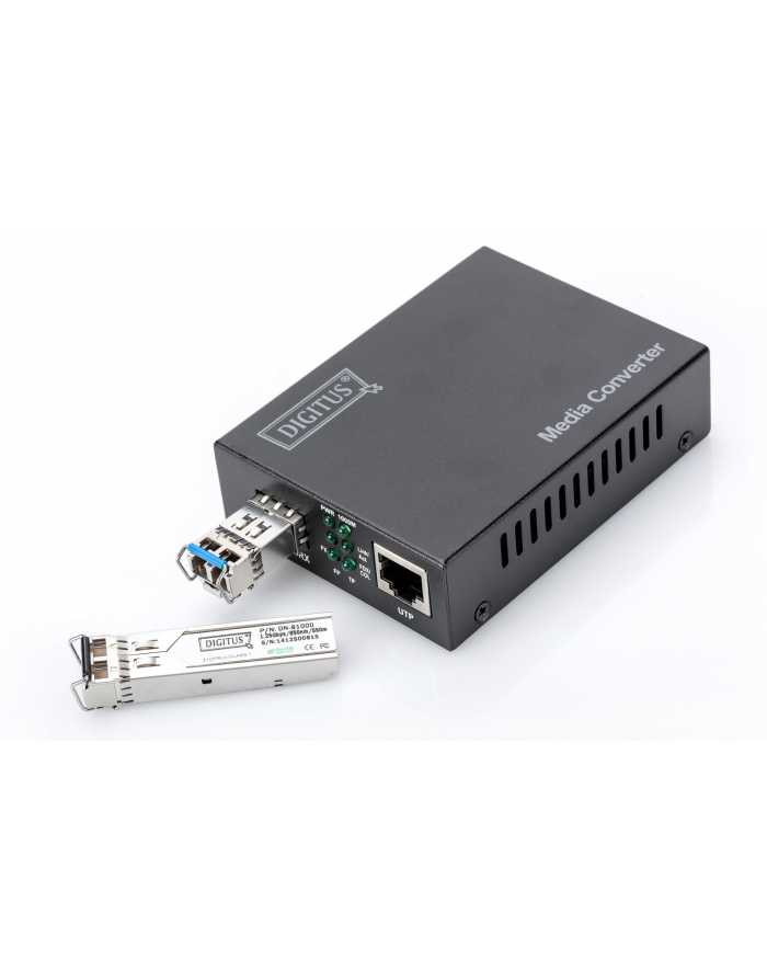 no name Media konwerter RJ45 10/100/1000Base-T na SFP 1000Base-SX/LX (bez modułu SFP) główny