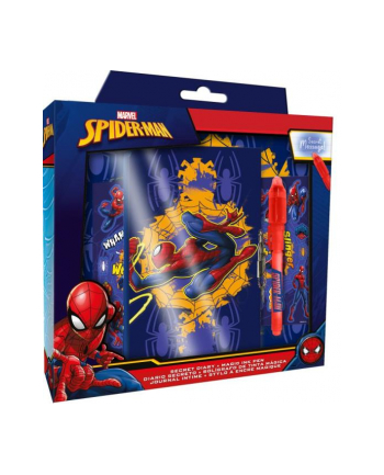 Pamiętnik z magicznym długopisem Spiderman SP50069 Kids Euroswan