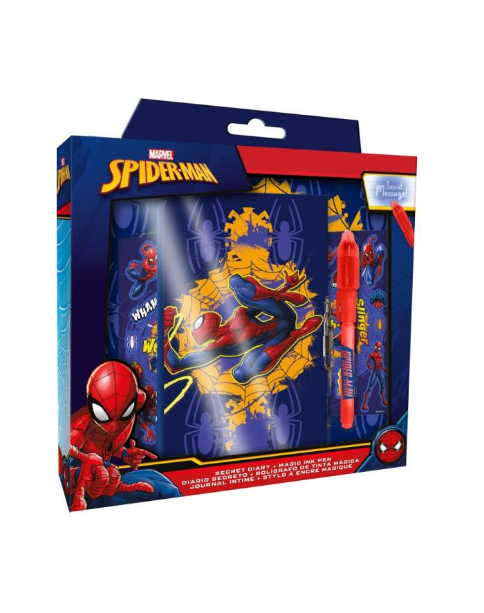 Pamiętnik z magicznym długopisem Spiderman SP50069 Kids Euroswan główny