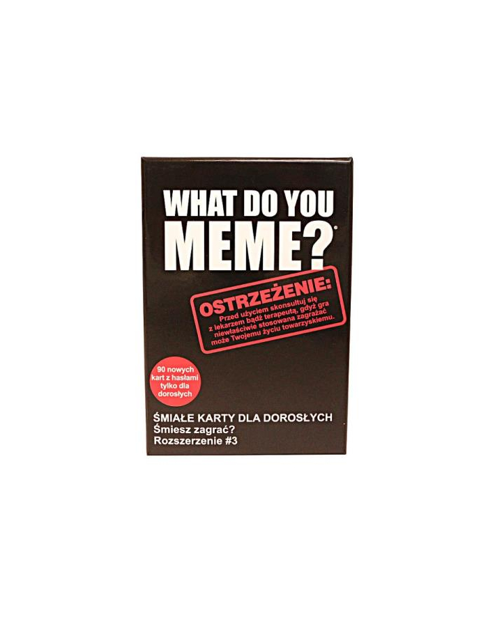 EPEE What Do You Meme? Śmiałe karty dla dorosłych Extra paka No 3 90 kart 60075 główny