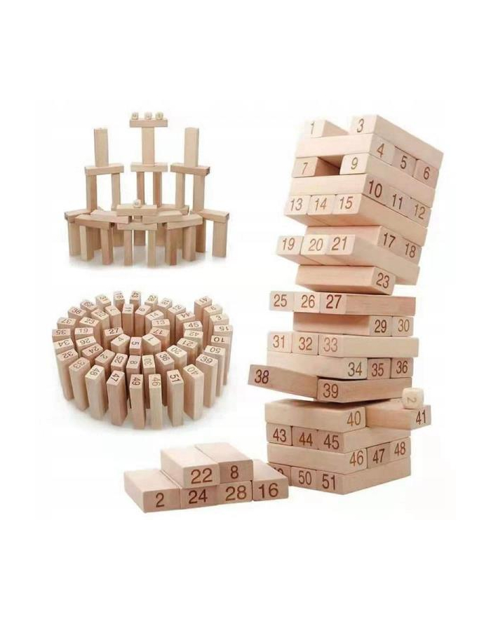 norimpex Drewniana gra Wieża z cyframi 1004012 główny