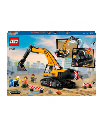 LEGO 60420 CITY Żółta koparka p4 nr 1