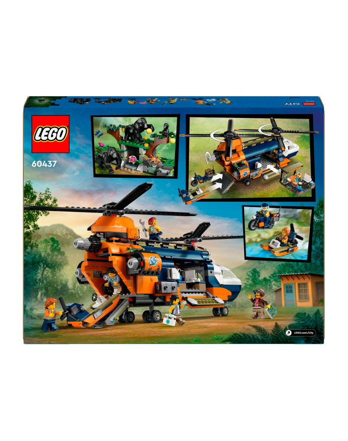 LEGO 60437 CITY Helikopter badaczy dżungli w bazie p4 główny