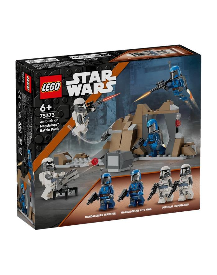 LEGO 75373 STAR WARS Zasadzka na Mandalorze - zestaw bitewny p4 główny
