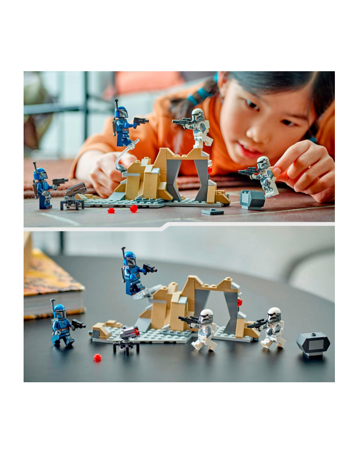 LEGO 75373 STAR WARS Zasadzka na Mandalorze - zestaw bitewny p4 główny