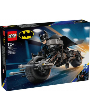 LEGO 76273 SUPER HEROES Figurka Batmana do zbudowania i Batcykl p3