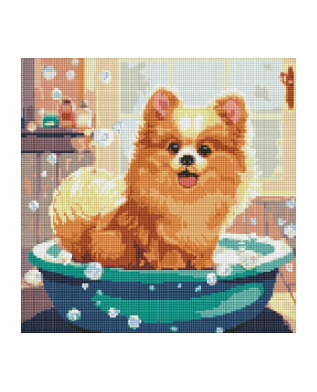 inni Diamentowa mozaika 40x40cm Little fluffy z kryształkami AB