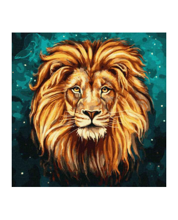 inni Malowanie po numerach 40x40cm Luksusowy lew