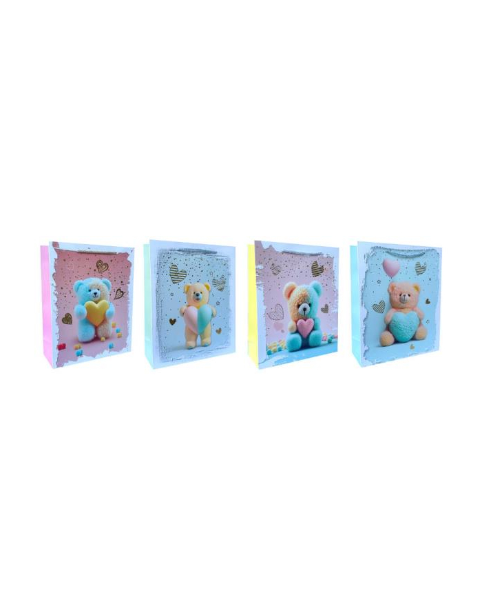 ju-piter Torebka ozdobna prezentowa 3x41,5x12cm JP 969A mix cena za 1 szt główny