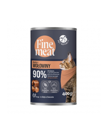 petrepublic FINE MEAT Danie z wołowiny dla kota 400 g