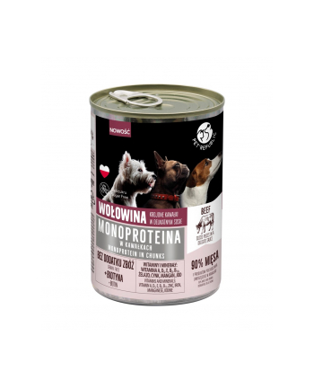 PetRepublic MONOPROTEINA dla psa wołowina sos 400 g