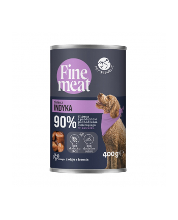 petrepublic FINE MEAT Danie z indyka dla psa 400 g