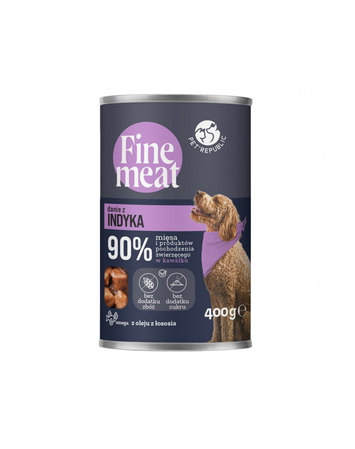 petrepublic FINE MEAT Danie z indyka dla psa 400 g główny