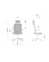 unique Ergonomiczny fotel biurowy ESTA czarny - nr 3