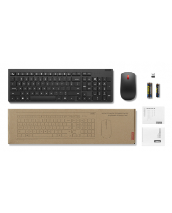 lenovo Zestaw bezprzewodowej klawiatury i myszy Essential Gen2 czarny US English 4X31N50708