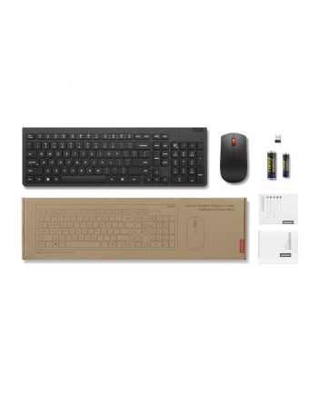 lenovo Zestaw bezprzewodowej klawiatury i myszy Essential Gen2 czarny US English 4X31N50708