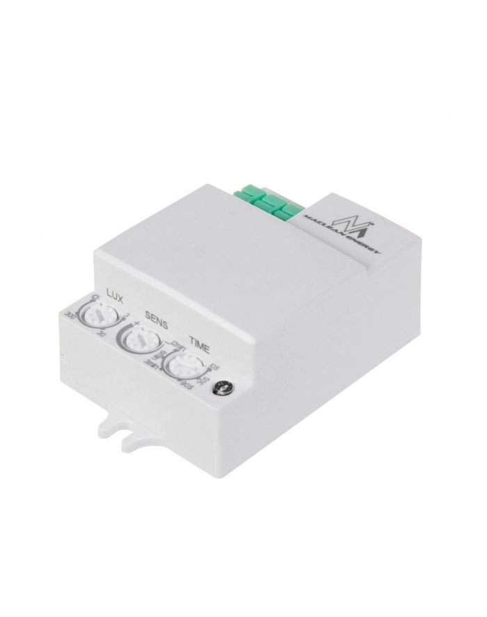 Czujnik ruchu Maclean MCE316, mikrofalowy, zasięg 8m, max. obciążenie 1200W, IP20, 5.8 GHz główny