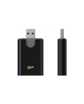 Czytnik kart pamięci Silicon Power Combo USB 3.2 Gen 1 SD/microSD/MMC czarny