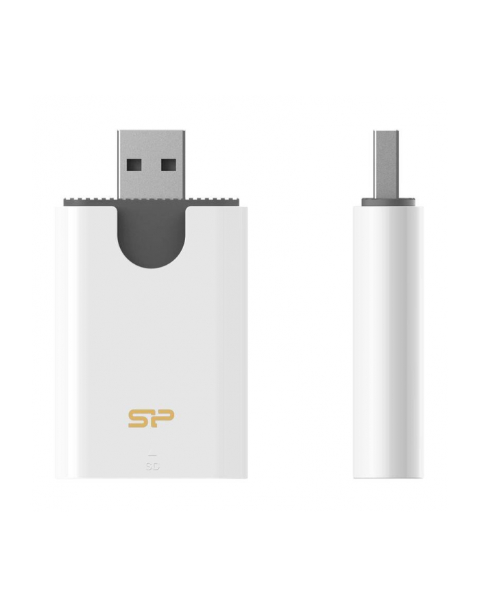 Czytnik kart pamięci Silicon Power Combo USB 3.2 Gen 1 SD/microSD/MMC biały główny