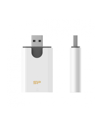 Czytnik kart pamięci Silicon Power Combo USB 3.2 Gen 1 SD/microSD/MMC biały