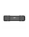 Dysk zewnętrzny SSD Silicon Power DS72 250GB USB-A USB-C 1050/850 MB/s Czarny - nr 8
