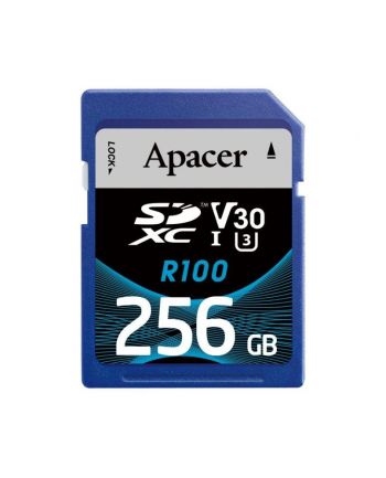 Karta pamięci SDXC Apacer R100 256GB (100/80 MB/s) Class 10 UHS-I U3 V30