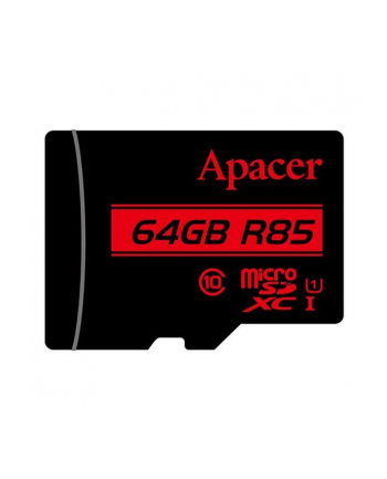 Karta pamięci microSDXC Apacer R85 64GB (85/10 MB/s) Class 10 U1 BULK