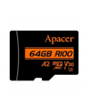 Karta pamięci microSDXC Apacer R100 64GB (100/80 MB/s) Class 10 UHS-I U3 V30 A2 + Adapter - nr 1