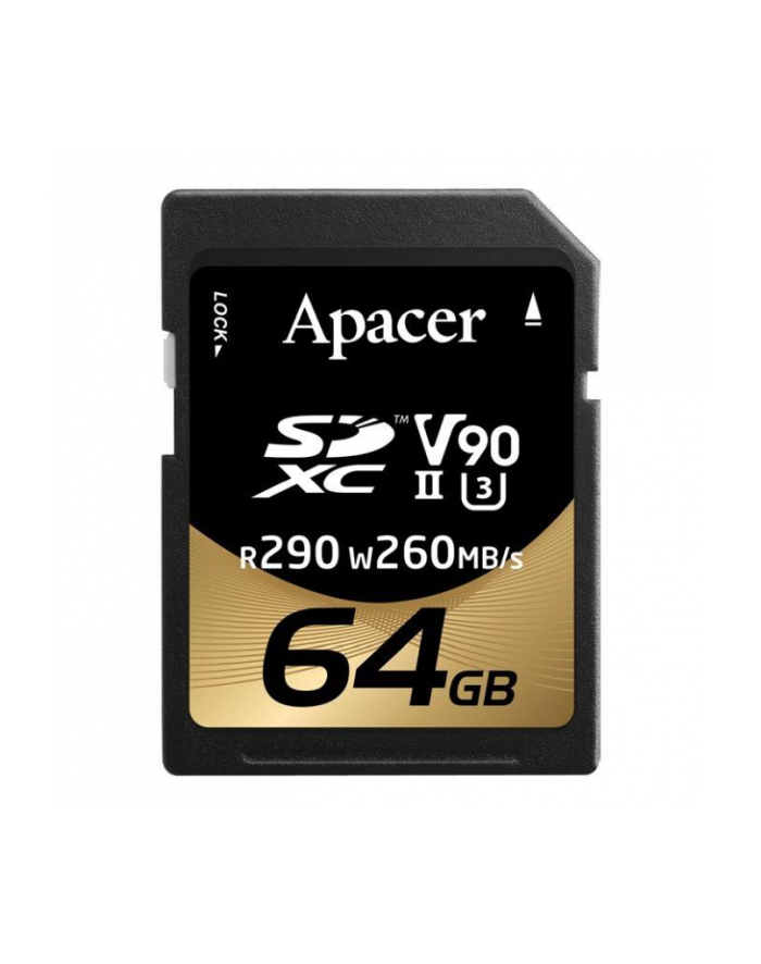 Karta pamięci SDXC Apacer 64GB (290/260 MB/s) Class 10 UHS-II U3 V30 główny