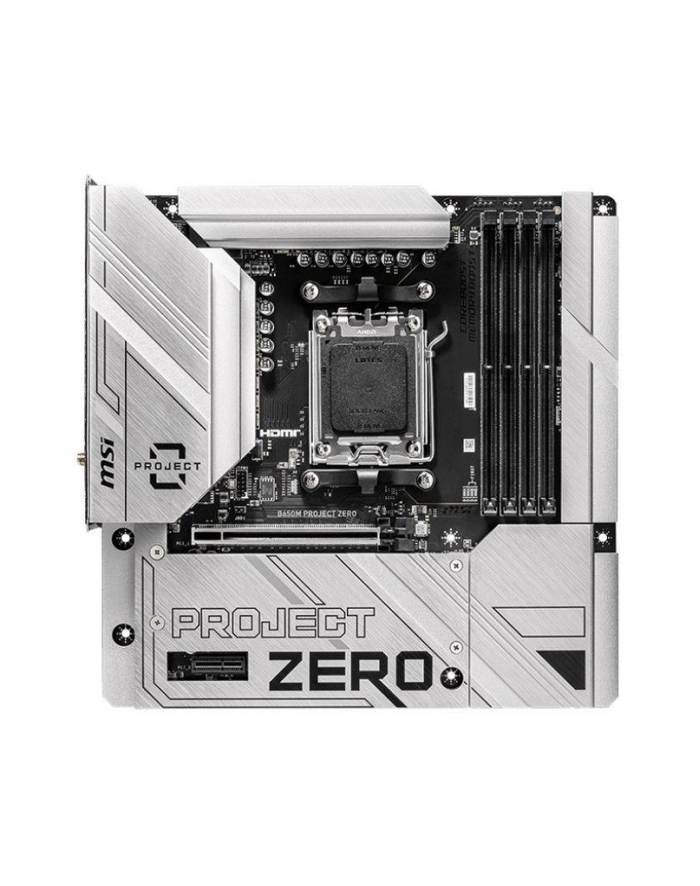 Płyta MSI B650M PROJECT ZERO /AMD B650/DDR5/SATA3/M.2/USB3.2/WiFi/BT/PCIe4.0/AM5/mATX główny