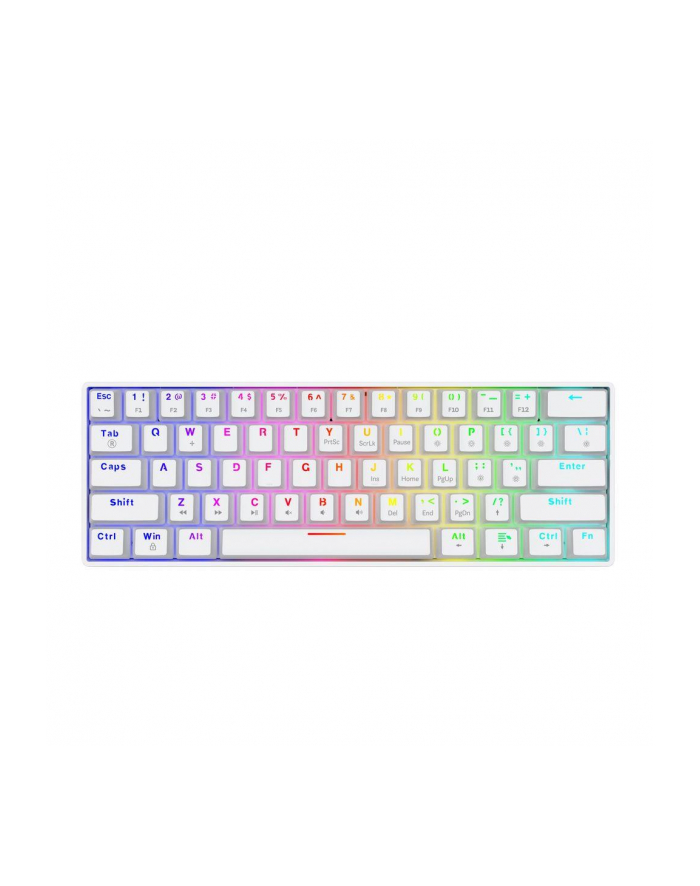 Klawiatura mechaniczna SAVIO WHITEOUT X2 RED Outemu, Hot Swap, podświetlenie RGB główny