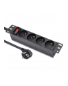 Listwa zasilająca Qoltec PDU do RACK 10'' | 1U | 16A | 4xFRENCH | 1.8m - nr 1