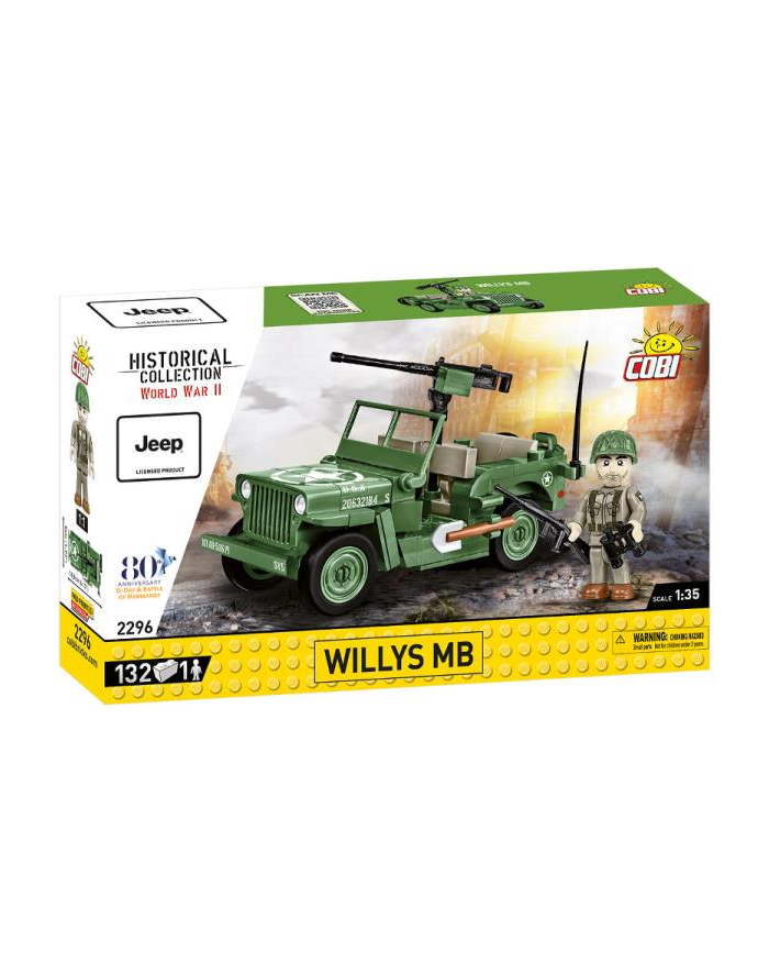 COBI 2296 Historical Collection WWII Willys MB 130 kl. główny