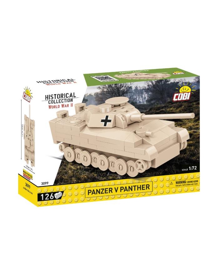 COBI 3099 Historical Collection WWII Czołg Panzer V Panther 126 kl. główny