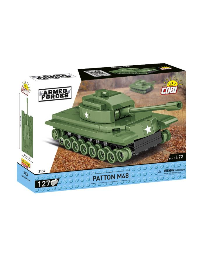 COBI 3104 Armed Forces Czołg Patton M48, 127 kl. główny
