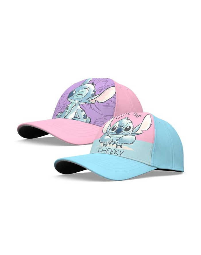 Czapka z daszkiem poliester 100% 52/54cm 2 wzory Stitch ST00051 Kids Euroswan mix cena za 1 szt główny