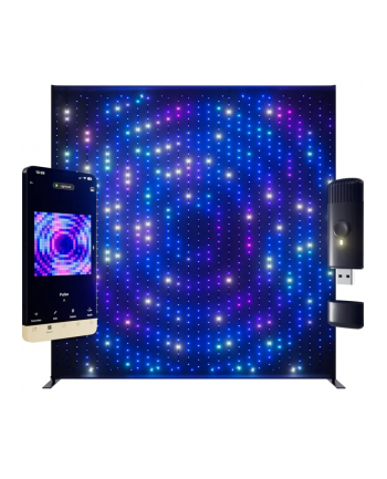 Twinkly Wall 1120 LED RGB czarny