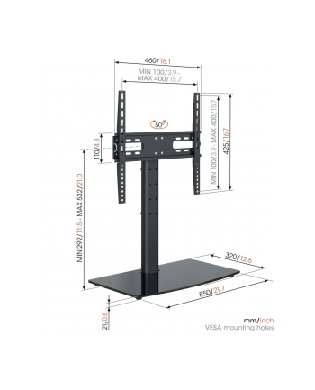 Vogels Vogel's MS3085-A1 Table-Top Stand Medium (MS3085)