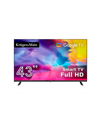 Telewizor Kruger'Matz 43'' FHD Google TV, DVB-T2/S2/T/C H.265 HEVC
