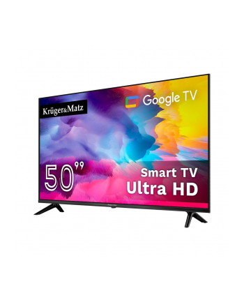 Telewizor Kruger'Matz 50'' UHD Google TV, DVB-T2/S2/T/C H.265 HEVC